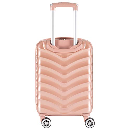 Flight Knight Maleta De Mano 55x35x20 cm Compatible con Vueiling, Iberia, RyanAir, Easyjet, Air Nostrum, Air Europa Entre Muchas Otras! Maleta Cabina 8 Ruedas ABS Maleta Trolley Ligera