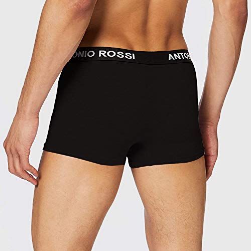 FM London Fitted Boxer, Negro, Medium (Pack de 12) para Hombre