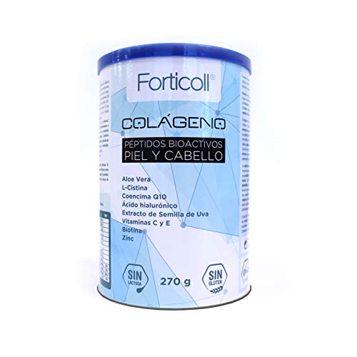 Forticoll Colágeno Piel y Cabello-Complemento alimenticio en polvo- 270 gr.