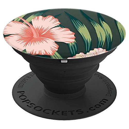 Fragrant Amaryllis Coral Floral Flowers PopSockets Agarre y Soporte para Teléfonos y Tabletas