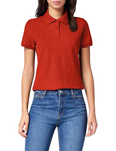 Fruit of the Loom SS092M, Polo para Mujer, Rojo, 2XL