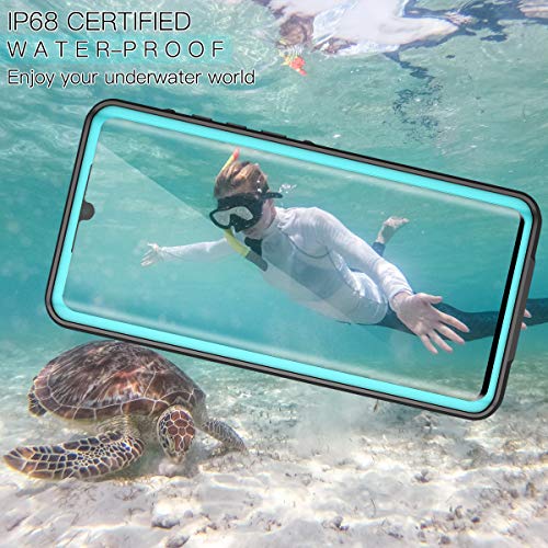 Funda Impermeable Huawei P30 Pro, ShellBox Militar Anticaidas Caso 360 Grados Antigolpes Carcasa Protectora Anti-arañazos Resistente al Agua Case para Huawei P30 Pro 6.47",Teal