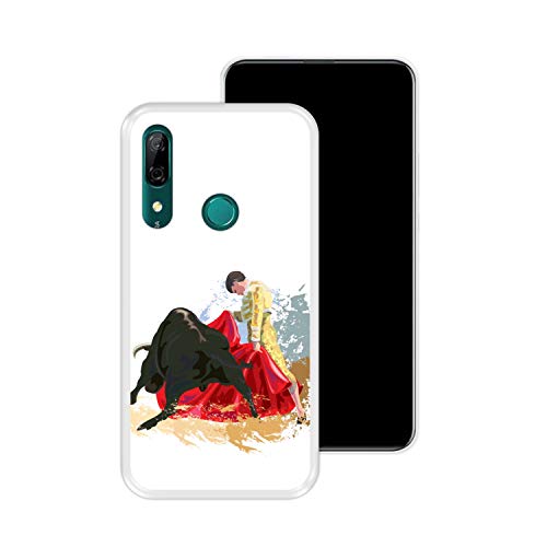 Funda Transparente para [ Huawei P Smart Z - Y9 Prime 2019 ] diseño [ Lucha de toros, España ] Carcasa Silicona Flexible TPU