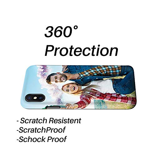 Funda Y6 PRO 2017 Carcasa Huawei Y6 PRO 2017 amo el maquillaje antes del truco / Cubierta Imprimir también en los lados / Cover Antideslizante Antideslizante Antiarañazos Resistente a golpes Protect