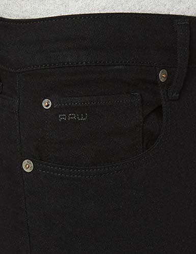 G-STAR RAW 3301 Slim Fit Jeans Vaqueros, Pitch Black, 25W / 34L para Hombre