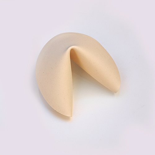 Galleta de la suerte de porcelana - al romper da suerte - para escribir e incluye 7 mensajes impresos diferentes, ideal para boda, despedidas, fiestas, eventos de empresa