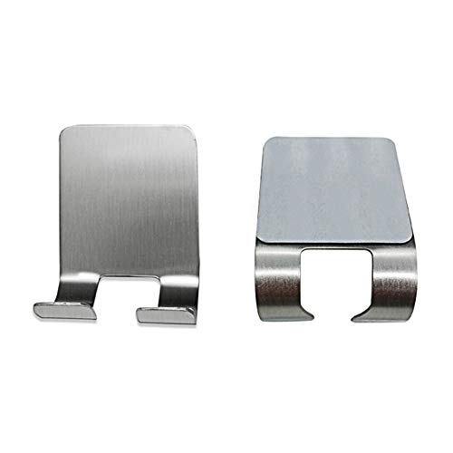 Ganchos Adhesivos, 2 Piezas Oporte Para Afeitadora de Ducha Con Ganchos Adhesivos, Gancho de Pared de Acero Inoxidable Para Afeitar, Enchufe, Llaves, Utensilios de Cocina, Toalla