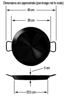 Garcima - Paella Valen.Esmalt. Induccion 38Cm