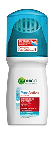 Garnier - Pure Activo - Gel Limpiador - Exfo-Cepilladora Control de Sebo las pieles grasas - Conjunto de 2