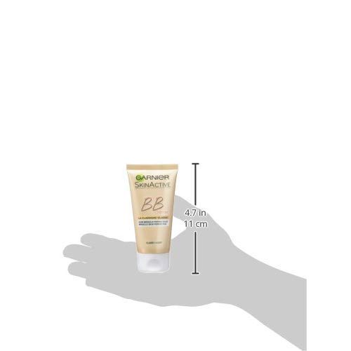 Garnier Skin Active BB Cream Clásica Perfeccionador Prodigioso para Pieles Normales, Tono Claro SPF15 con Vitamina C - 50 ml