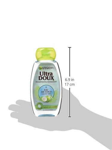 Garnier Ultra Doux Champú agua de coco/Aloe Vera 250 ml – juego de 4