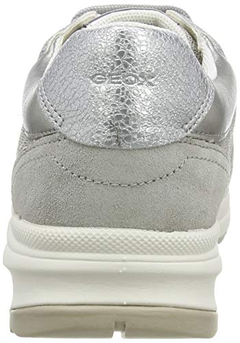 Geox D AIRELL A, Zapatillas para Mujer, Gris (Lt Grey C1010), 41 EU