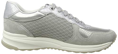 Geox D AIRELL A, Zapatillas para Mujer, Gris (Lt Grey C1010), 41 EU