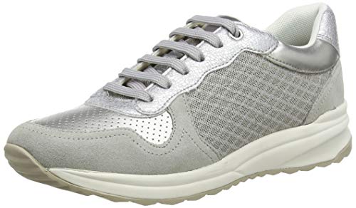 Geox D AIRELL A, Zapatillas para Mujer, Gris (Lt Grey C1010), 41 EU