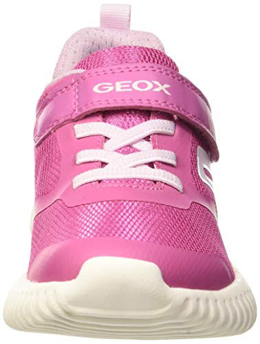 Geox J Waviness Girl A, Zapatillas para Niñas, Fuchsia/Pink C8230, 29 EU