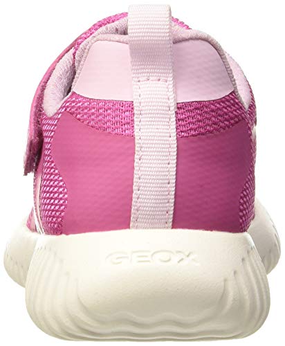 Geox J Waviness Girl A, Zapatillas para Niñas, Fuchsia/Pink C8230, 29 EU