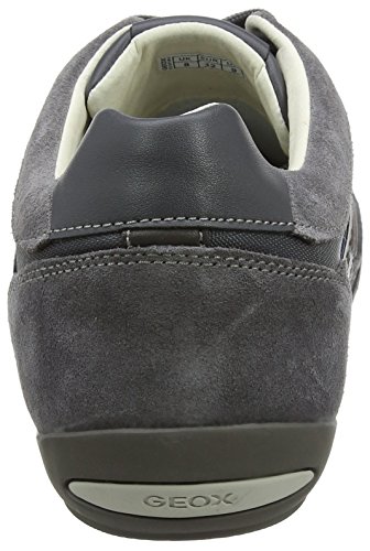 Geox U Wells C, Zapatillas para Hombre, Gris (Dark Grey), 43 EU