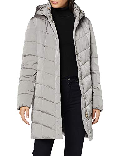 Geox W Annytah P, Parka para Mujer, Gris (Dark Silver F1055), 32 (Talla Fabricante: 38)