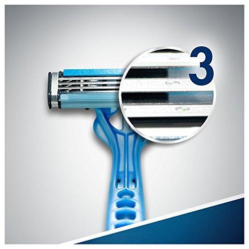 GILLETTE Blue 3 Maquinillas de afeitar desechables Nitro 6's, 0,060902 kg