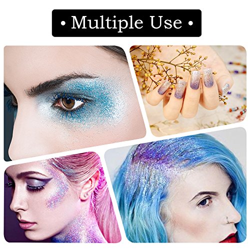 Glitter Polvo Paleta de Maquillaje Profesional, KRABICE 6 Colores Purpurina Gel Arte de Uñas Decoración cara cuerpo labios sombra de ojos maquillaje con purpurina Maquillaje de Ojos Sombra - #2