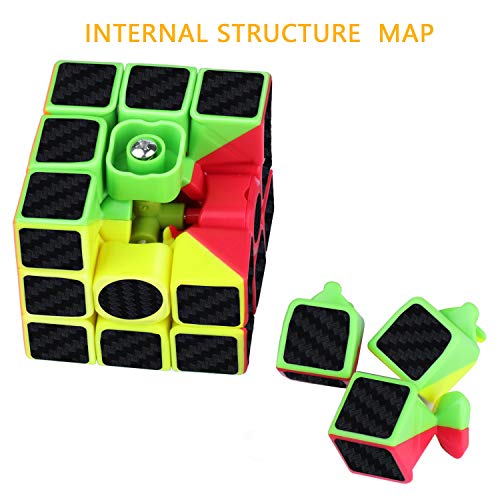 Gritin Cubo Mágico, Cubo de Velocidad 3x3x3 Puzzle Inteligencia Mágico Speed Cubo Rompecabezas y Fácil Giro, Súper Duradero