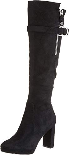 Guess ABALENE2/STIVALE (Boot)/Fabric, Botas Altas para Mujer, Nero Black Black, 35 EU