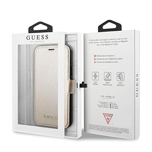 Guess GUFLBKSN58IGLGO Iridescent Collection - Carcasa para Apple iPhone 11 Pro, Color Dorado