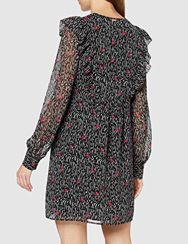 Guess Johara Dress Vestido, Negro, L para Mujer