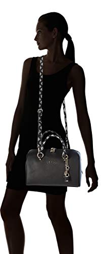 Guess South Bay Box Satchel, bolsos para Mujer, negro, Talla única