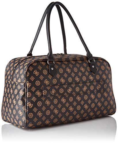 Guess Wilder Duffle, Equipaje de Mano para Mujer, marrón