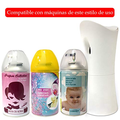 H HANSEL HOME Recambios de ambientador Spray automático Canela y Madera, Aerosol Universal para difusor automático y Uso Manual (3 PCS)