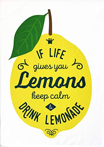 Half a Donkey If life Givyou limones, Keep Calm and Drink Limonade, Paño de cocina grande de algodón