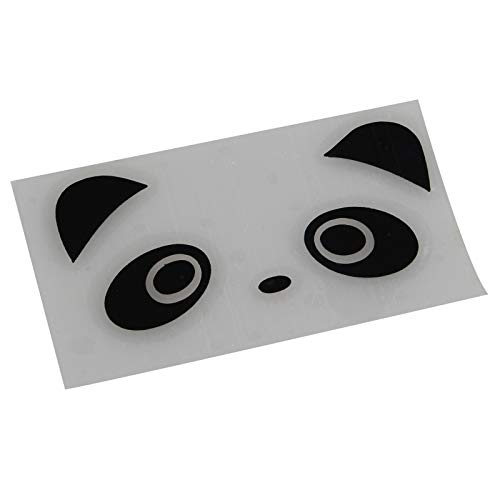 HALJIA 2 Piezas Etiqueta engomada del Coche Divertido Panda Eyes Pomo de la Puerta Vinilo Calcomanía Gráficos Bonito Espejo retrovisor para el Coche Dirección Reflectante