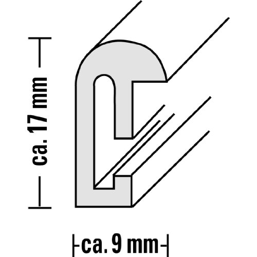 Hama Sevilla Plata Expositor de pie retroiluminado - Marco (Plata, Expositor de pie retroiluminado, 18 x 24 cm, 297 mm, 420 mm, 9 mm)