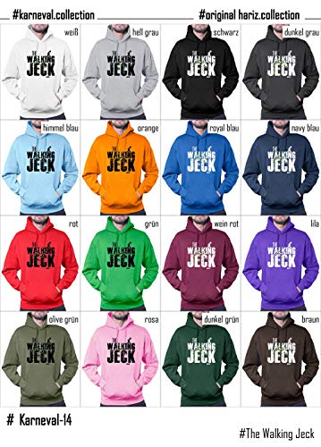 Hariz The Walking Jeck - Sudadera con capucha para hombre, incluye tarjeta de regalo Negro L