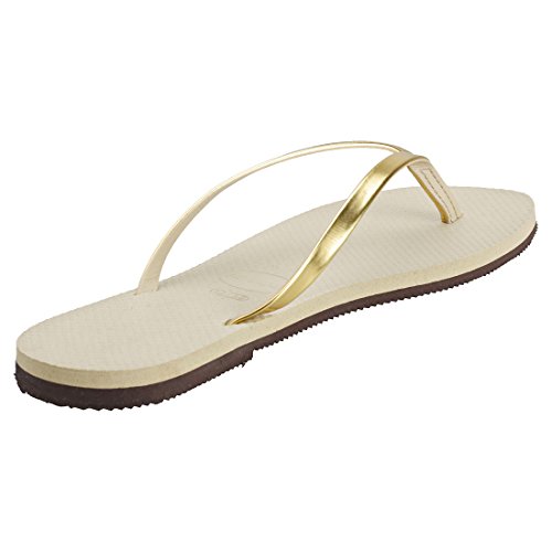 Havaianas You Metallic, Sandalias para Mujer, Dorado (Sand Grey/Light Golden), 35/36 EU