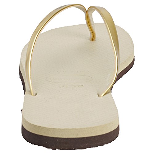 Havaianas You Metallic, Sandalias para Mujer, Dorado (Sand Grey/Light Golden), 35/36 EU