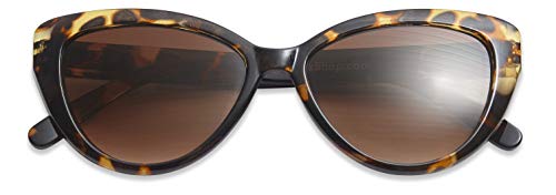 Have A Look Gafas de Sol para Mujer Cat Eye Tortoise, Diseño Danés Estilo Ojos de Gato Carey, Protección 100% UV