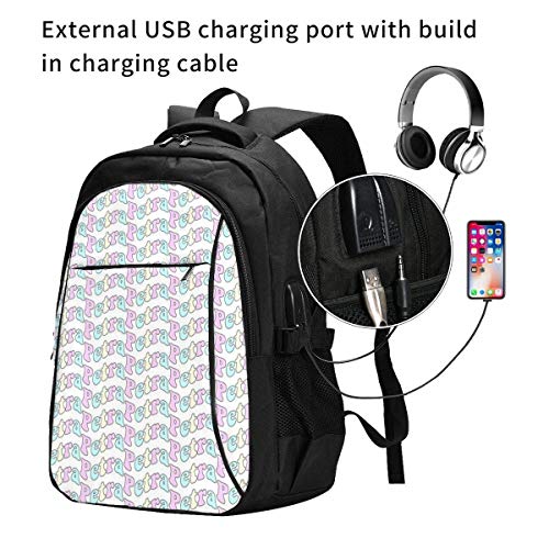 Hdadwy Impresión 3D Petra (Personalizada) con Mochila USB, Mochila Escolar, Bolsa de Viaje, Bolsa de montañismo