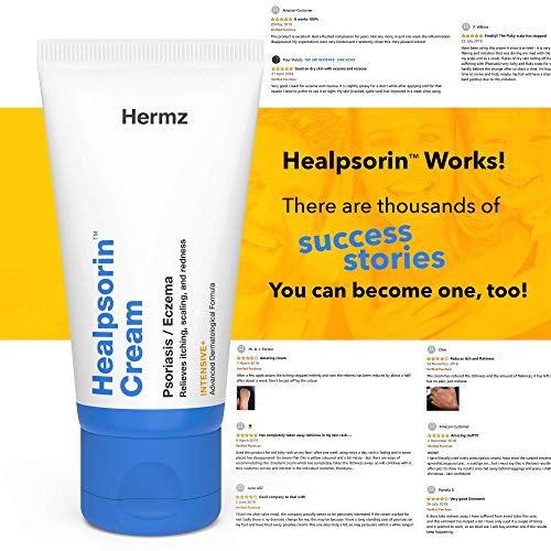 Healpsorin Psoriasis Crema (50 ml) – Tratamiento Natural - Para Rosácea, Dermatitis, Eczema - Hidrata y Repara Manos, Pies, Cuerpo, Codos y Rodillas