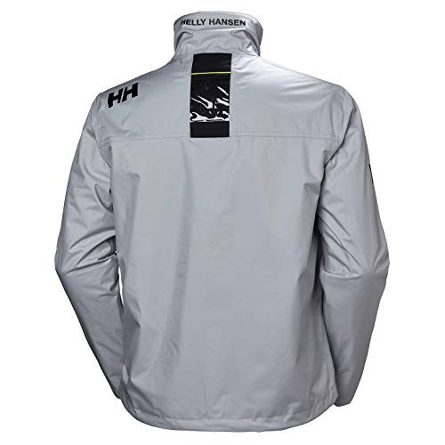 Helly Hansen Crew Midlayer Chaqueta deportiva impermeable, Hombre, Gris (Grey Fog), L