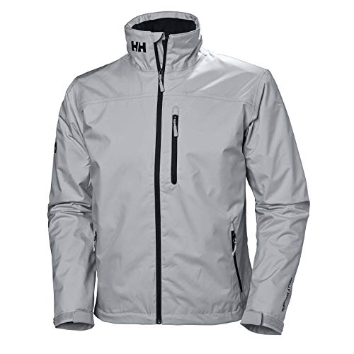 Helly Hansen Crew Midlayer Chaqueta deportiva impermeable, Hombre, Gris (Grey Fog), L