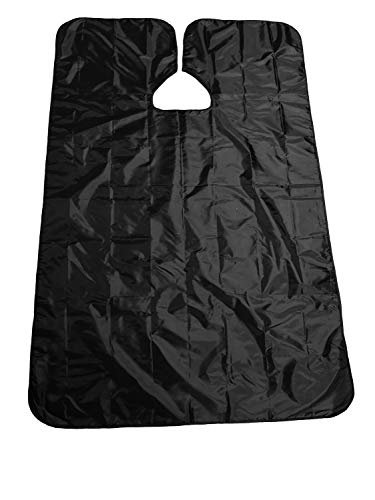 HENG FENG Capa Chal Plegable de Salón de Peluquería para Cortar el Pelo Accesorio de Peluquería Capa de Corte de Pelo Umbrella Peluqueria Cape Home Use Chal Delantal negro