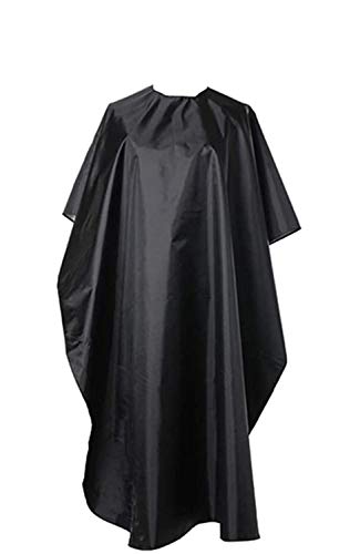 HENG FENG Capa Chal Plegable de Salón de Peluquería para Cortar el Pelo Accesorio de Peluquería Capa de Corte de Pelo Umbrella Peluqueria Cape Home Use Chal Delantal negro