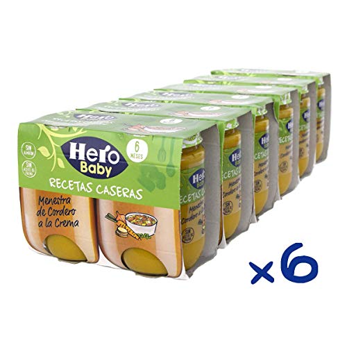 Hero Baby Recetas Tarritos Infantiles 6 Unidades 380 g