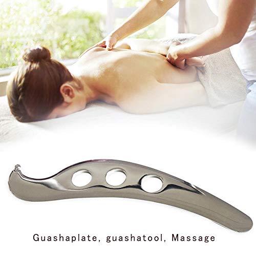 Herramienta Profesional De Masaje De Acero Inoxidable Gua Sha,Para La Fisioterapia Del Tejido Blando Del Cuerpo Y Promover La Circulación De La Sangre Movilización Del Tejido Blando Y Reducir El Dolor