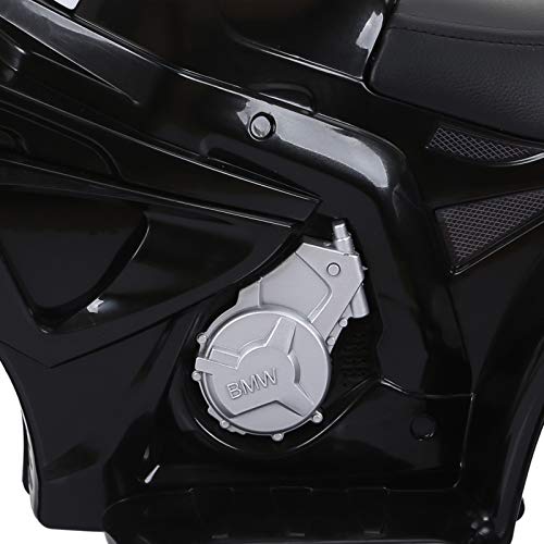 HOMCOM Compatible para Electric Motobicicleta para Niños 18-36 Meses con Faros Música Batería de 6V Negro BMW S1000RR