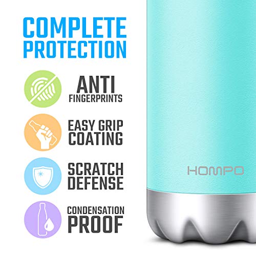 HOMPO Botella de Agua de Acero Inoxidable Botella Termica 750ml, Botella Sin Bpa & Eco Friendly, Mantiene Bebidas frías por 24h y Calientes por 13h, Adecuada para Viaje, Deporte, Bicicleta, Gimnasio