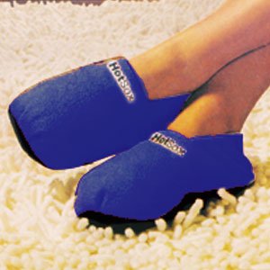 HotSox - Pantuflas Calentables con relleno de lino (talla 41/45), color Azul