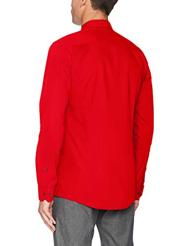 HUGO Elisha01 Camisa, Rojo (Medium Red 615), X-Large (Talla del Fabricante: 43) para Hombre